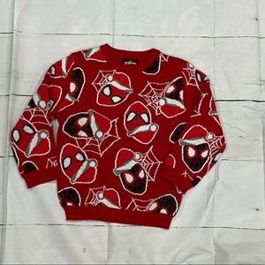 Marvel Red Spider-Man Graphic Crewneck Sweater